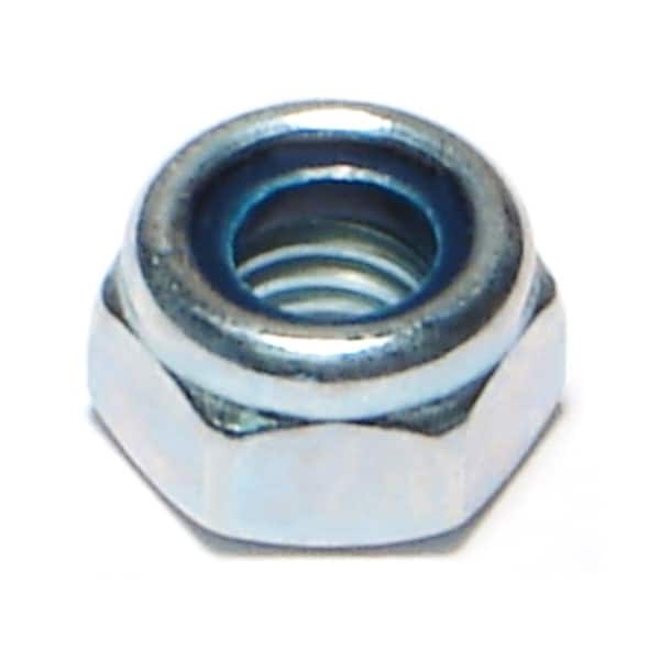Midwest Fastener Nylon Insert Lock Nut, M6-1.00, Steel, Class 8, Zinc Plated, 12 PK 76083 - main
